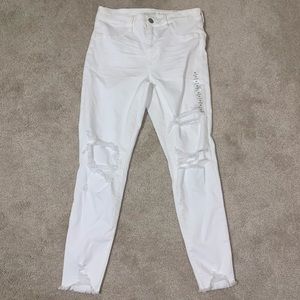 American Eagle White High-Rise Jeggings